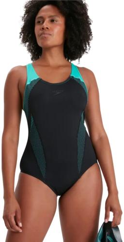 Speedo Womens Endurance+ Plastisol Laneback Swimsuit