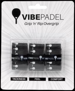 Vibepadel All Black Padel Vibes Pack Padel Overgrip