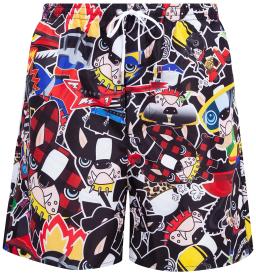 Dsquared2 Mens Dogs Print Swim Shorts